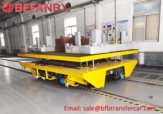 Hydraulic Lifting Rail Transfer Cart