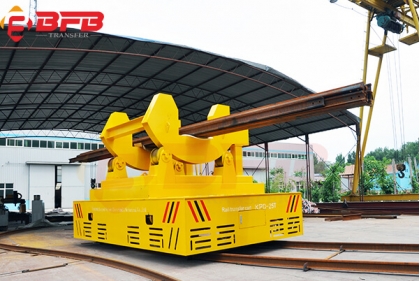 Customized Anti-heat Steel Ladle Transfer Cart With Tilter For 25 Ton Heat Size Steel Ladle - Exported Turkey