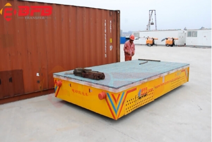 30t Trackless Transfer Cart for Port Container Handling Battery Power