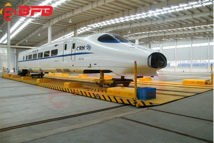 Workshop Railway Traverses For Rail Car Facility 40T Busbar Powered Wireless Control