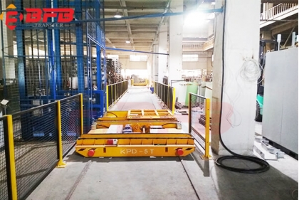 Automatic System 5t Industry Rail Transport Cart For Steel Plate Handling