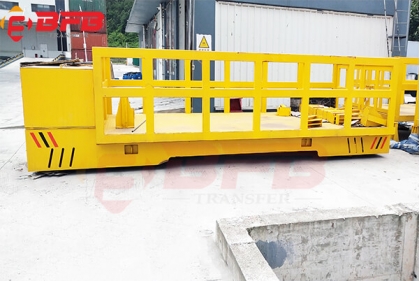 20 Ton Steering Flat Transfer Cart For Road Environmental Protection Equipment Carrying