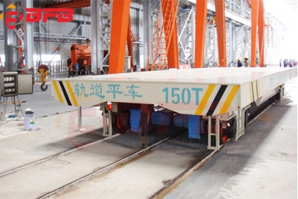 150 Ton Electric Power Industry Transfer Rail Cart For Shipyard Industry