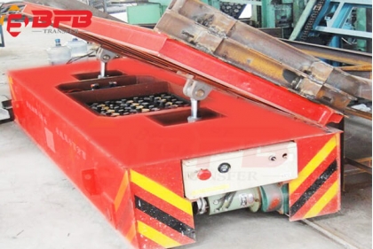 4 Ton Battery Powered Transfer Trolley With Loading Platform Lifting And Self Dumping