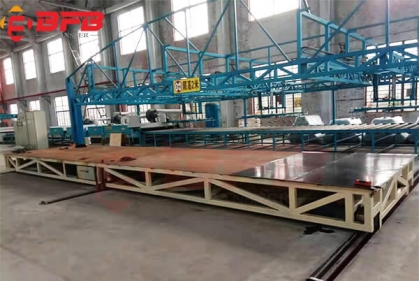 18 Ton Rail Road Heavy Load Transfer Cart For Factory Turbines Handling