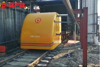 700 Ton Electric Rail Transport Cart Railway Tractors For Train Traction Sliding Line Powered