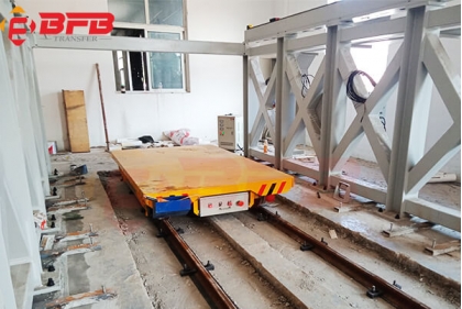 Workshop Flat Electric rail 10 ton railroad electrics trolley transference For Material Handling