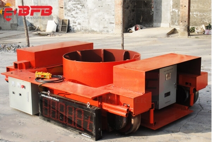 6 Ton Battery Powered Slag Pot Transfer Car With Weighing System For Hot Metal Ladle Transportation