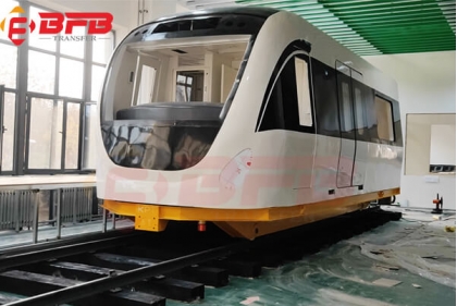 5 Ton Tow Cable Flatbed Motorized Transfer Rail Car Supplier For Locomotive Handling