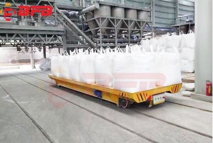 20T Electric Rail Transfer Platform Remote Control For Bulk Material Handling