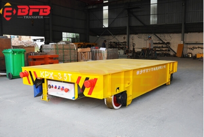 ISO Battery Power 3.5T Railroad Rail Transport Trolley For Steel Roller Transfer