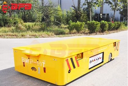 10T Mold Trackless Transfer Car With Manual Lifting System For Production Line