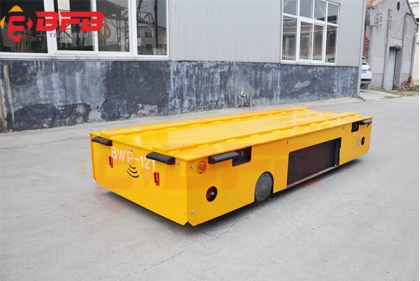 Smart Battery Transporter Autos Trackless Electric Platform Cart Trolley 12T