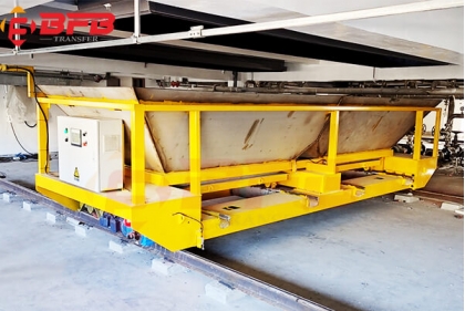 Automatic Hopper Transportation 10T Transfer Cart Trolley On Rails For Scrap Material Handling