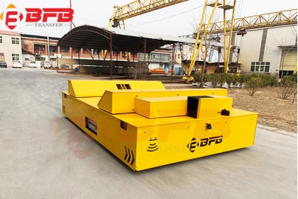 20T Wire Coil Transfer Trackless Electric Flat Car On Floor