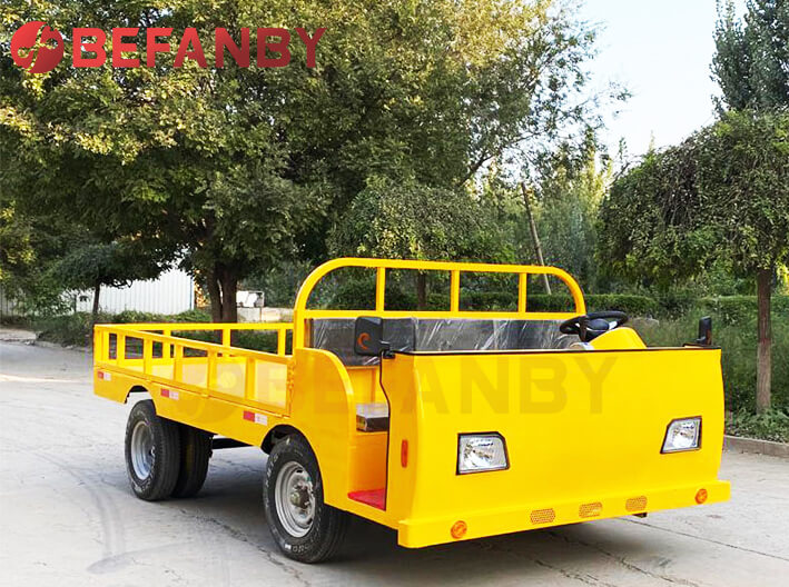 Battery Power Electric Platform Truck With Cabin