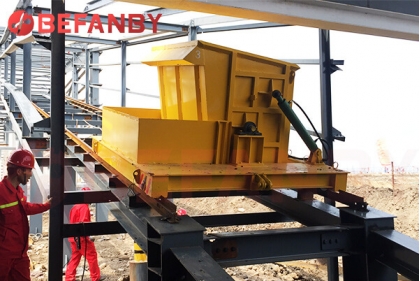 Self Dumping 6T Climbing rail Transfer Cart For Oilfield Sludge Treatment