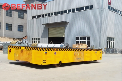 20mt Battery Operated Floor Mounted Transfer Trolley For Heavy Castings