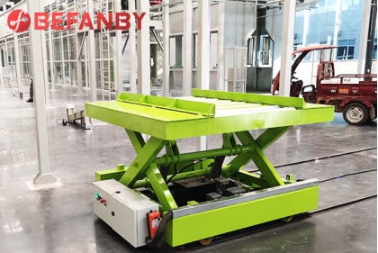 500KG Lifting Automatic Electric Rail Transfer Trolley Factory