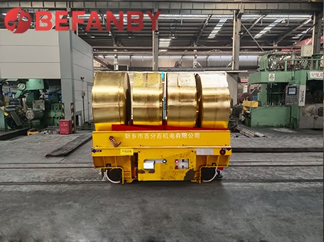 Factory Use Coil Transfer Cart With Electric Turntable