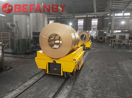 Factory Use Coil Transfer Cart With Electric Turntable