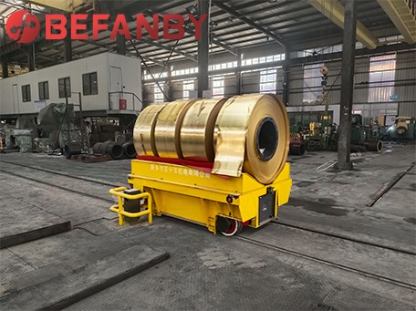 Factory Use Coil Transfer Cart With Electric Turntable