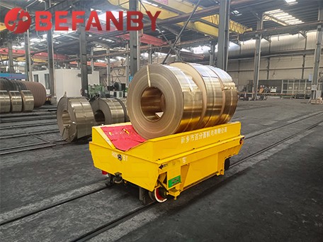 Factory Use Coil Transfer Cart With Electric Turntable