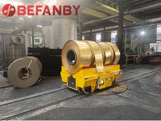 Factory Use Coil Transfer Cart With Electric Turntable