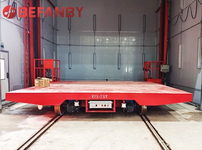 75 Ton Electric Battery Transfer Cart On Rail