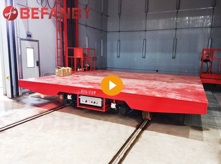 75 Ton Electric Battery Transfer Cart On Rail