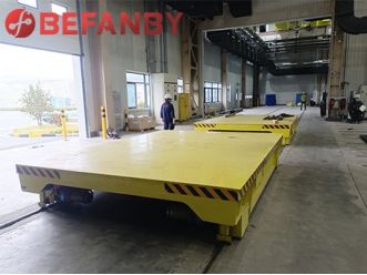 Battery Power Warehouse 20t Transfer Trolley On Rail