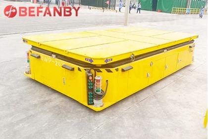 20Ton Industrial Electric Trackless Transfer Cart For Transporting Containers