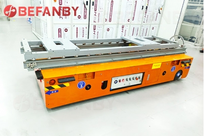 BEFANBY Cement Plant Customized 12T Trackless Battery Powered Transport Cart Solution