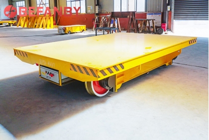 Customized 60Ton Low Voltage Rail Powered Electric Transfer Cart For Korean Factory