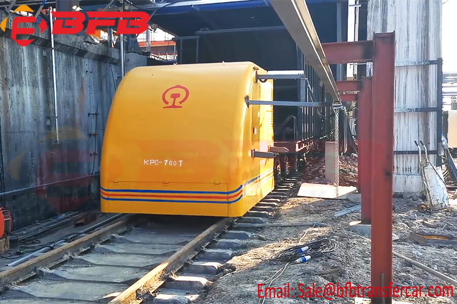 700 Ton Electric Rail Transport Cart Railway Tractors For Train Traction Sliding Line Powered